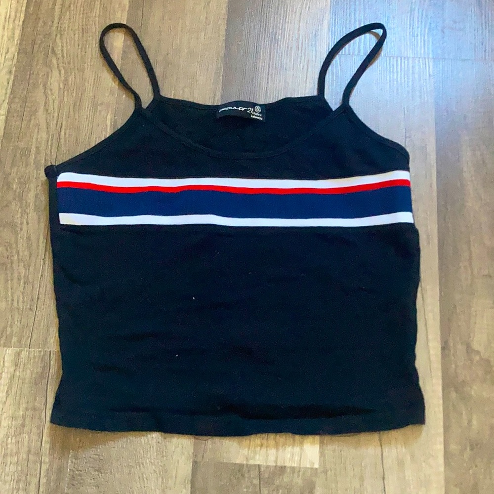 cute designed crop top! size small, and great material!